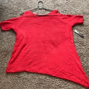 Brand new asymmetrical cut out sweater top